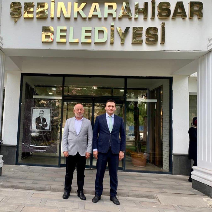 Şebinkarahisar Kaymakamı Alay Yazıcı, Şebinkarahisar Belediyesini ziyaret etti