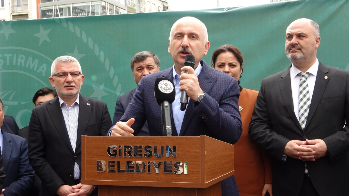 Ulaştırma ve Altyapı Bakanı Adil Karaismailoğlu, Giresun'da 