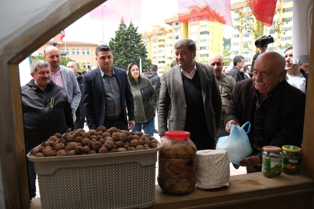 Giresun'da üreten kadınlar için yöresel pazar hizmete girdi