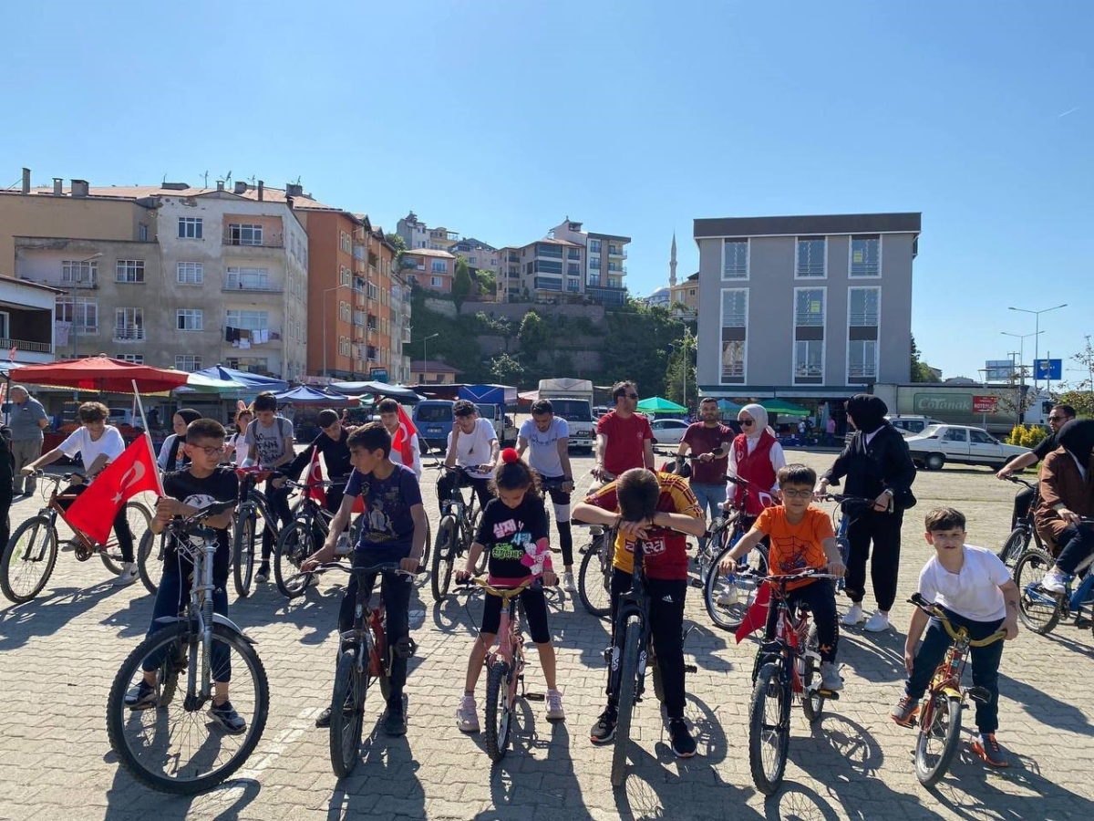 Giresun doğa ve sağlık için pedal çevirdi