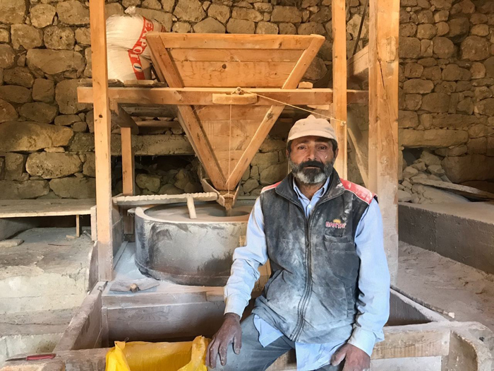 Üç yüz yıllık dede mirası değirmenin taşları dönüyor