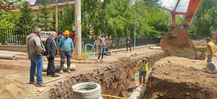 Şebinkarahisar’da altyapı ve kanalizasyon çalışmaları devam ediyor