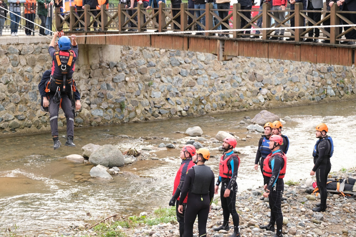 Giresun’da Nefes Kesen Sel Tatbikatı