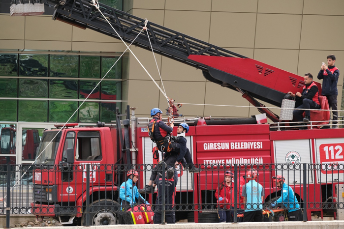 Giresun’da Nefes Kesen Sel Tatbikatı