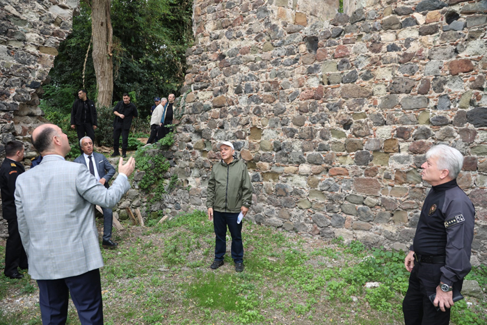 Vali Serdengeçti, Giresun Adasında incelemelerde bulundu