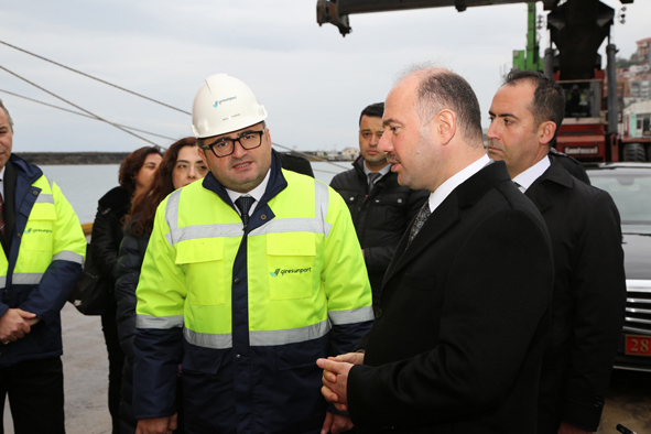 Giresun Limanından ilk konteyner gemisi yola çıktı