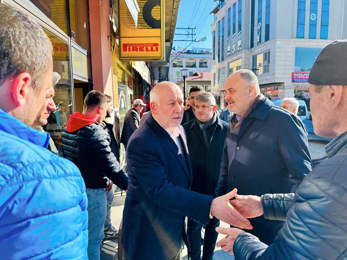 Ömer Şentürk, Seçim çalışmalarına esnaf ziyaretleriyle start verdi