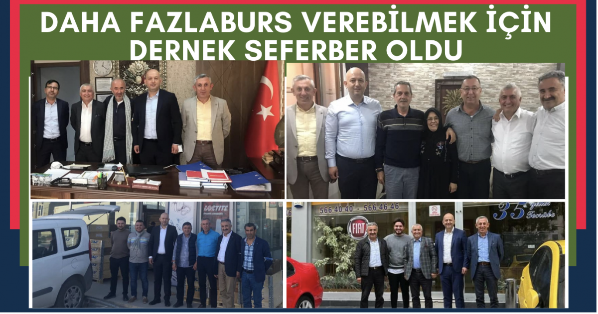 Dernek burs alacak öğrencilerimiz için seferber