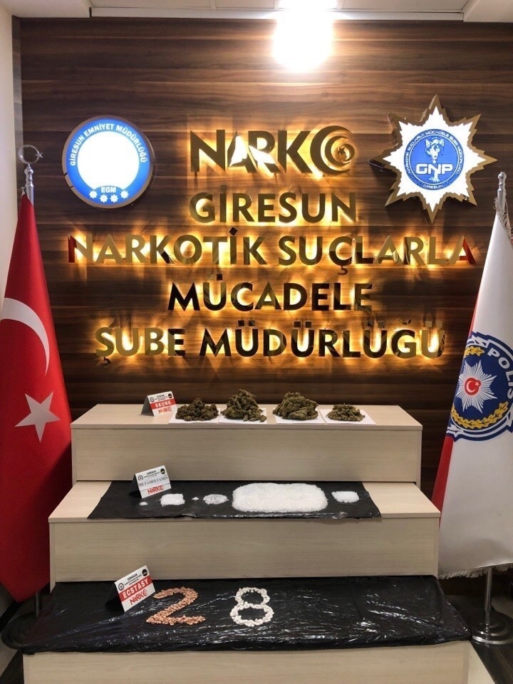 Giresun’da  “Uyuşturucu Madde Ticareti Yapmak” suçundan iki kişi tutuklandı
