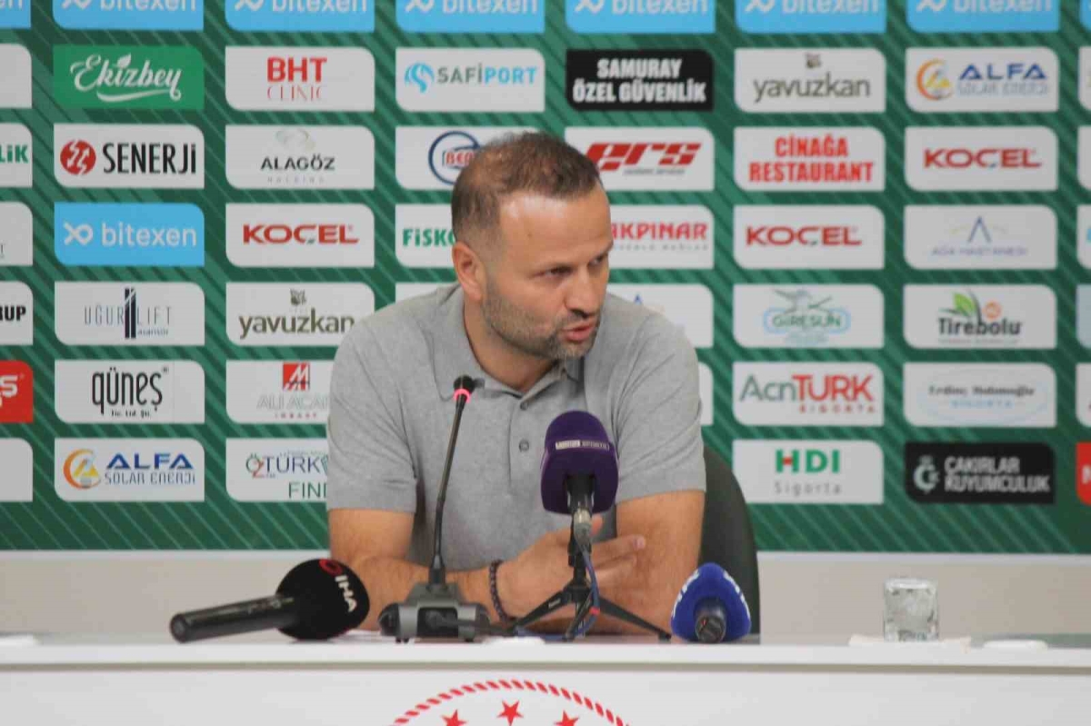 Giresunspor - Manisa FK maçının ardından
