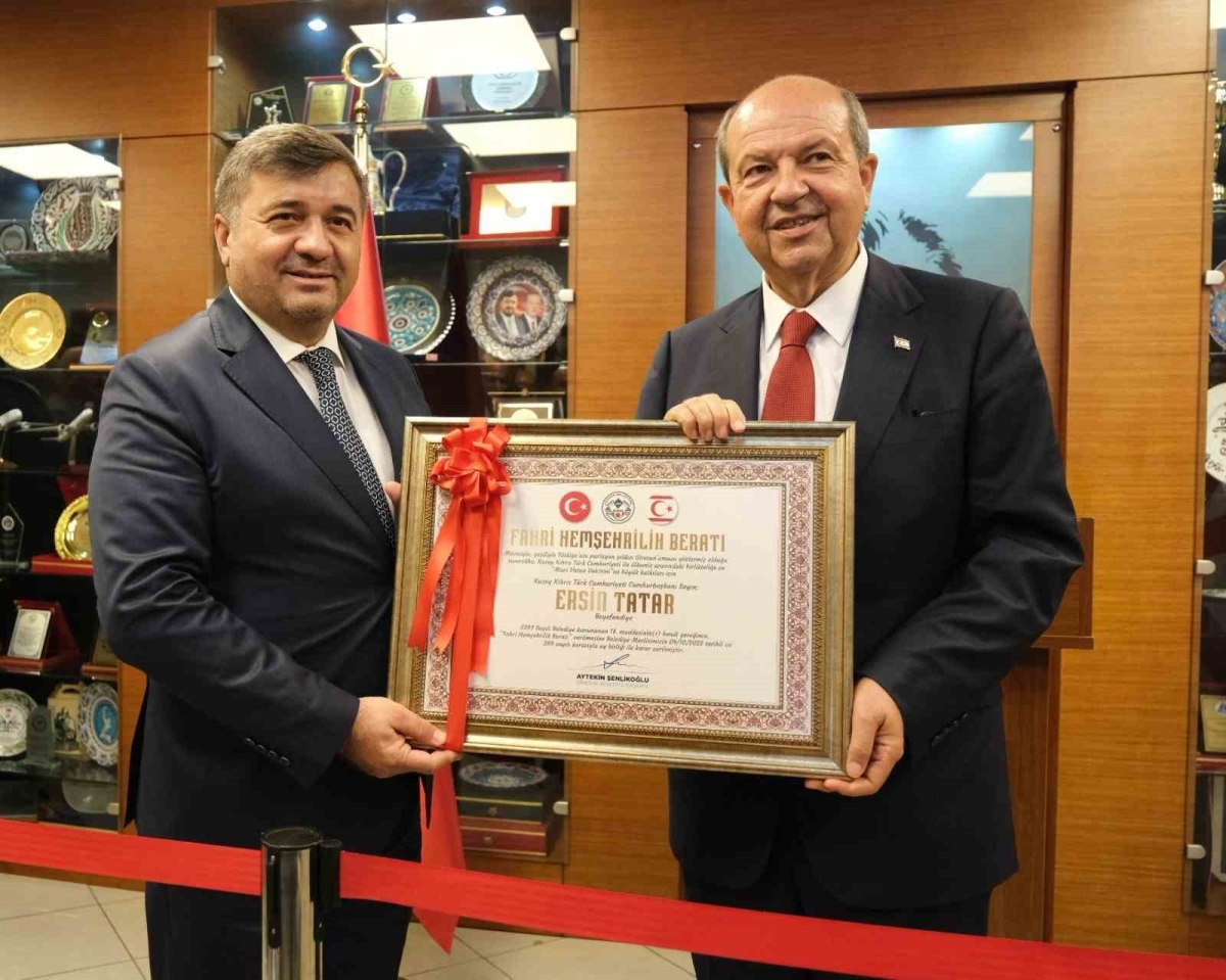 KKTC Cumhurbaşkanı Tatar Giresun’un fahri hemşehrisi oldu

