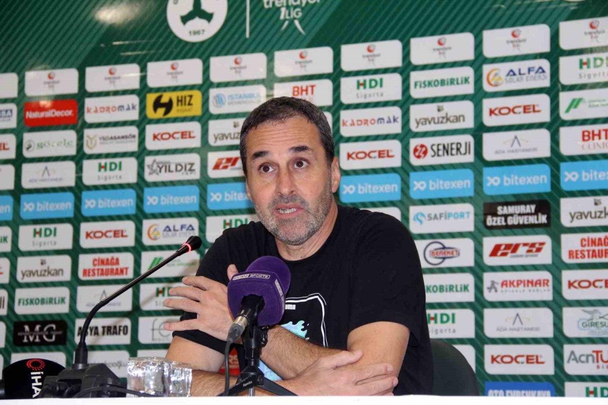 Giresunspor-Boluspor maçının ardından Teknik Direktör Mustafa Kaplan değerlendirme yaptı
