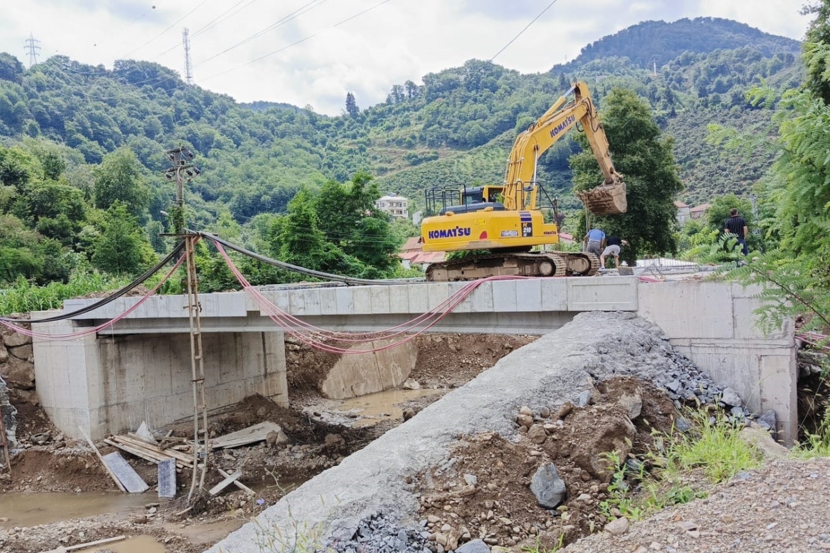Boztekke Köprüsü’nün yapımında sona gelindi
