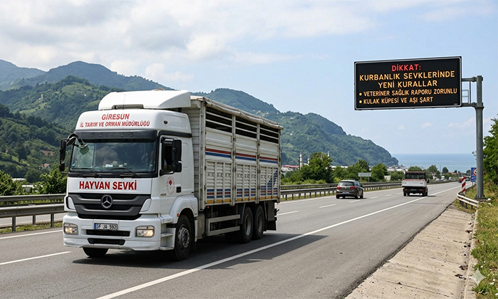 Giresun İl Tarım ve Orman Müdürlüğü’nden Uyarı: Kurbanlık Sevkiyatı İçin Yeni Kurallar