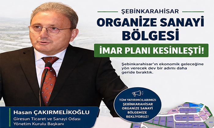 Şebinkarahisar Karma OSB’de İmar Planı Kesinleşti: Yatırımcılar İçin Büyük Fırsat!