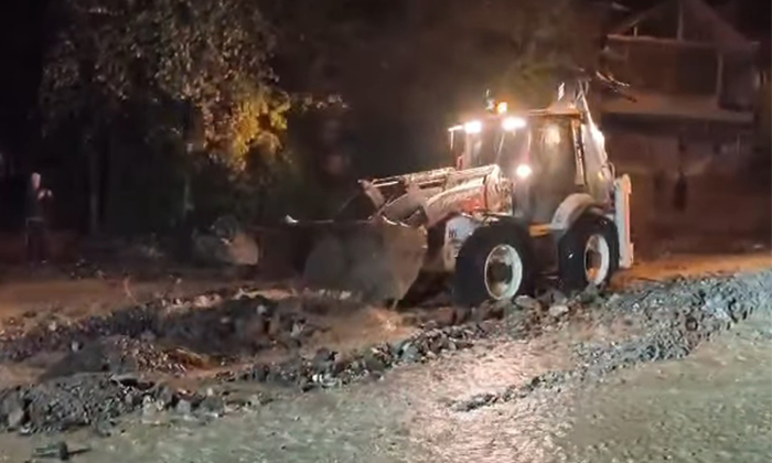 Şebinkarahisar’da Sağanak Yağış Sonrası Sel ve Heyelan Meydana Geldi