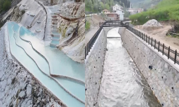 Göksu Travertenleri’ne 200 Milyon TL’lik Dev Yatırım: Otopark ve Dere Islahı Tamamlandı