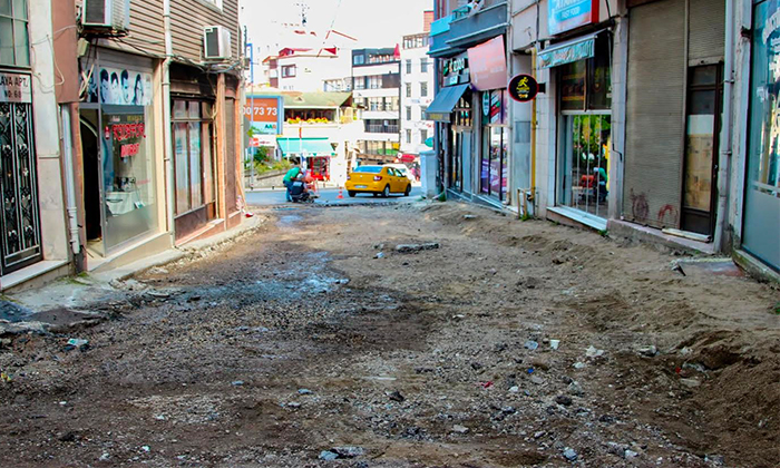 Giresun Belediyesi Yeşiltepe Caddesini Yeniliyor