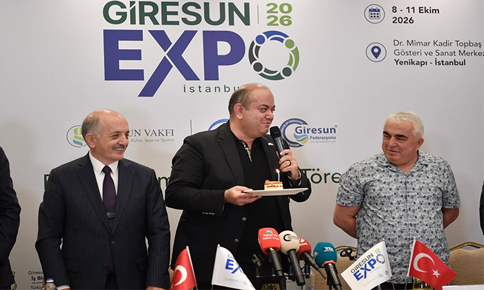 Giresun EXPO 2026 Lansmanında Çifte Kutlama: Müjdat Karayılan’a Sürpriz Doğum Günü!