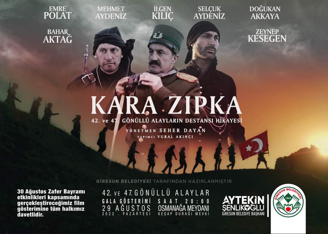 'Kara Zıpka' Filmi Giresun'da gösterime giriyor