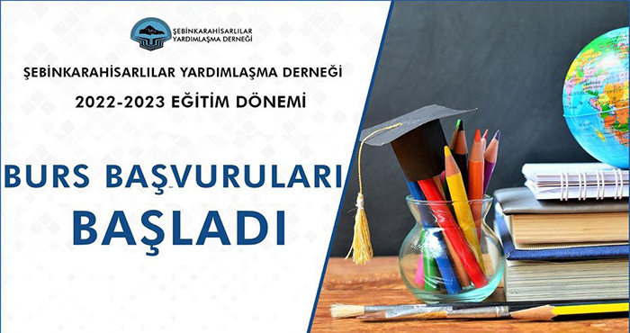 Şebinkarahisarlılar Yardımlaşma Derneğinin Burs Başvuruları Başladı