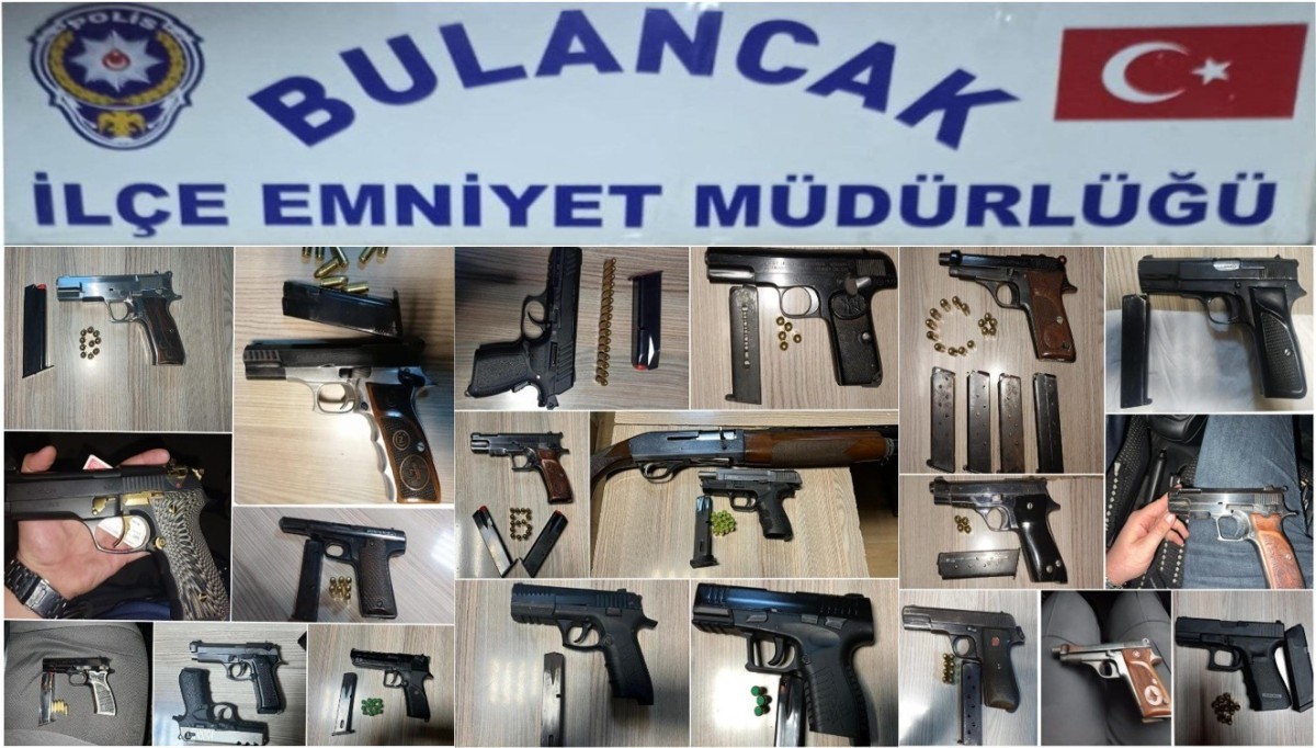 Giresun'un Bulancak ilçesinde bir yılda 53 kaçak silah ele geçirildi  