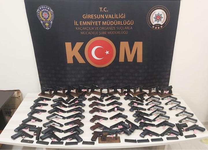 Giresun’da silah kaçakçılığı operasyonu  