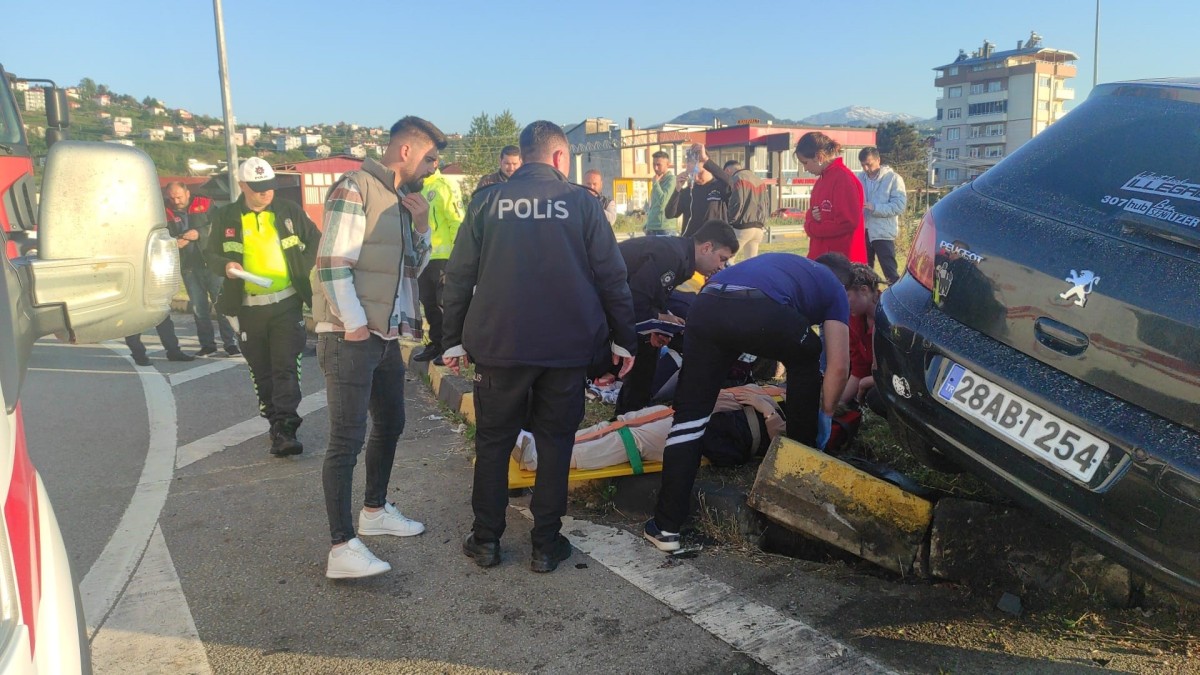 Giresun’da trafik kazası: 4 yaralı  