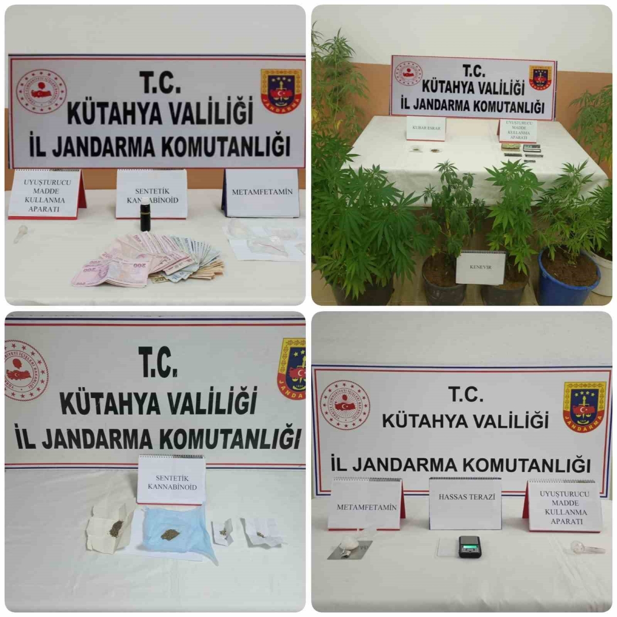 Kütahya’da 20 uyuşturucu operasyonunda 22 şüpheli yakalandı
