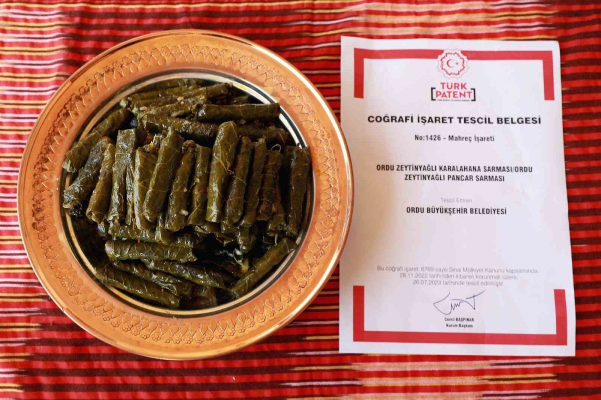 Zeytinyağlı karalahana sarması tescillendi
