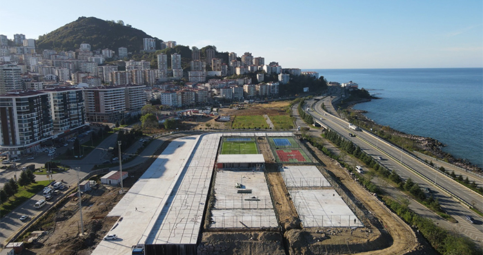 Giresun’da Çöp sahası üzerine projelendirilen Doğu Park ve Galericiler Sitesi tamamlanıyor