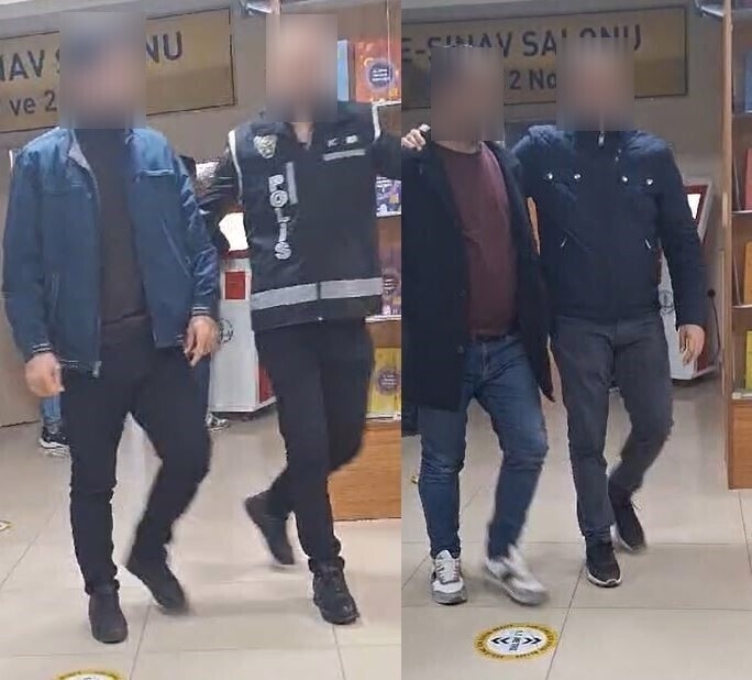 E-sınava giren jokerler yakayı ele verdi
