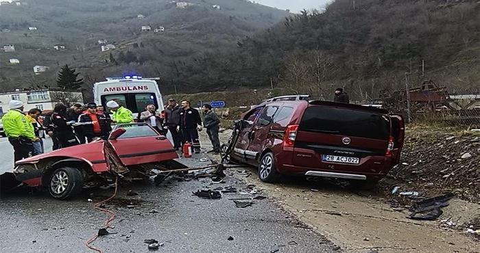 Giresun’da trafik kazası: 5 yaralı
