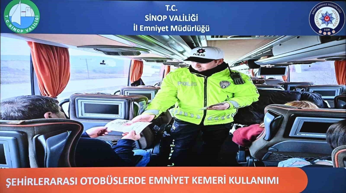 Şehirler arası yolcu otobüslerinde emniyet kemerine sıkı denetim
