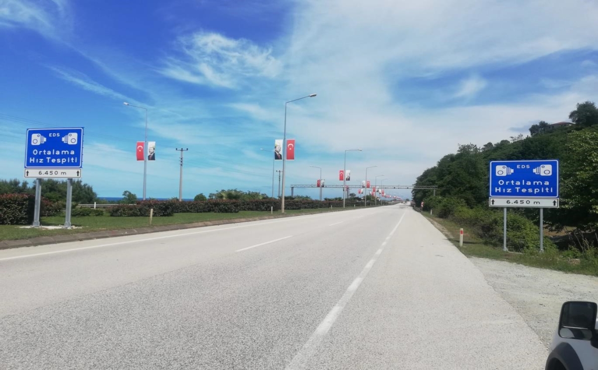 Ordu’da Ortalama Hız İhlal Tespit Sistemi 1 Haziran’da başlıyor
