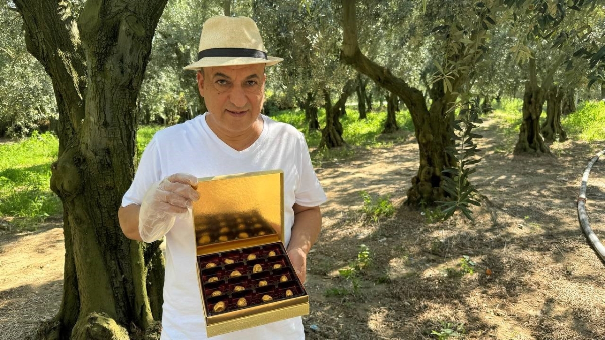 Bu da oldu... Altın kaplamalı zeytin yok satıyor
