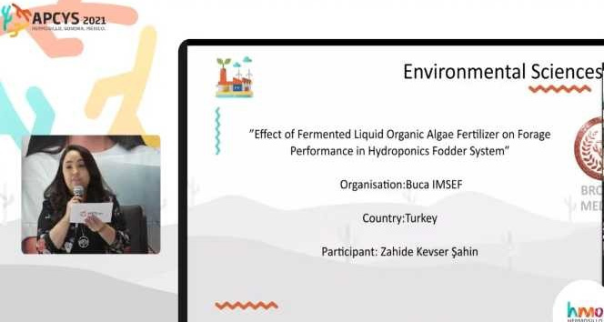 Giresun Fen Lisesi 11. sınıf talebesi Zahide Kevser Şahin Dünya 3.'sü oldu