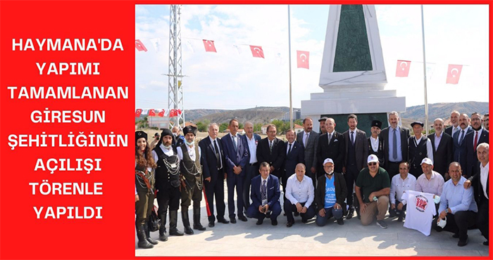 Haymana’da Yapılan Hüseyin Avni Alpaslan Şehitliği Açıldı