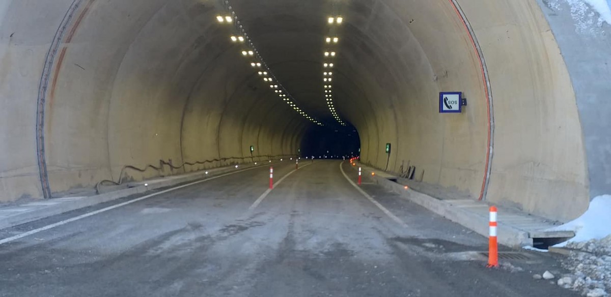 Kış Aylarında Bölgeye Konforlu Geçiş Sağlayan Eğribel Tüneli Trafiğe kapatıldı