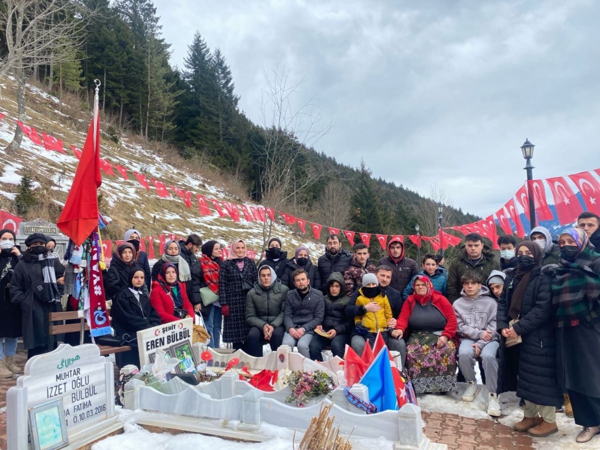 TÜGVA Bulancak’tan Şehit Eren’in kabrine ziyaret