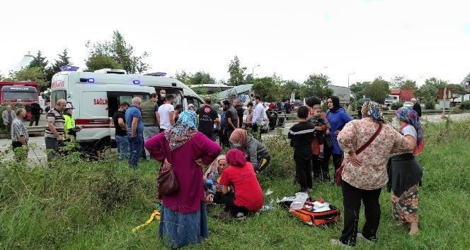 Giresun'da trafik kazası: 5 yaralı