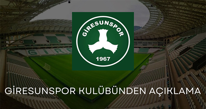 GZT Giresunspor Kulübünden Resmi Açıklama