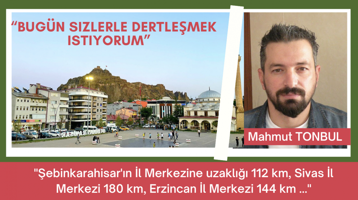 Mahmut Tonbul; “Bugün sizlerle dertleşmek istiyorum”  