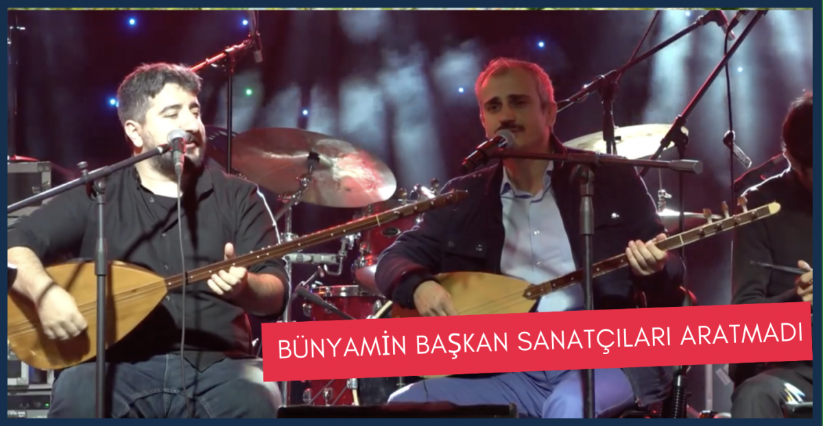 Başkan Bünyamin Çiftçi, hem saz çaldı hem türkü söyledi