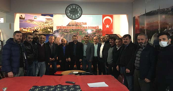 Eyüpsultan Şebinkarahisarlılar Derneğinde Çetin Kurt Güven Tazeledi