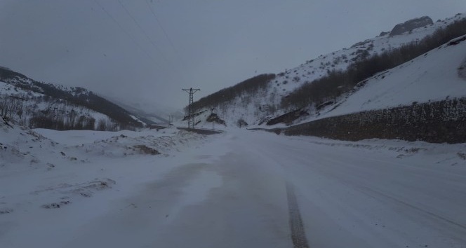 Giresun -Şebinkarahisar yolu tipi nedeniyle ulaşıma kapatıldı