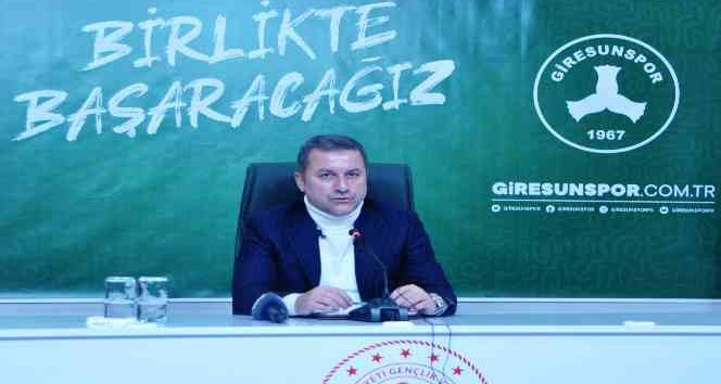 Hakan Karaahmet: "Tek derdimiz Giresunspor Süper Lig'de kalıcı olsun"